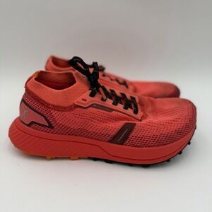 Flux Footwear Adapt Trail Runner Solar Red Knit Running Shoes Women's Size 8.5
